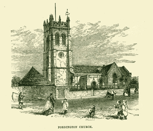 Fordington Church c1845